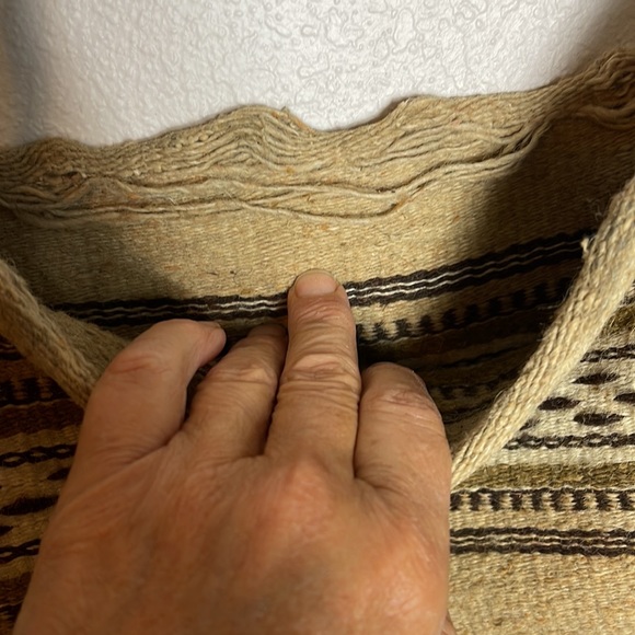 Vintage Handmade Striped Woven Tapestry New Mexico Bag Cross Body - Picture 8 of 10